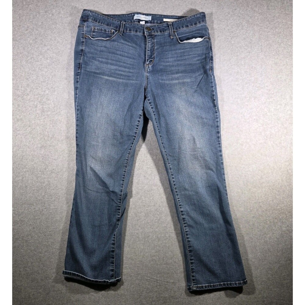 Vintage America Blues Wonderland Slim Straight Jeans Women's Plus Size 20W